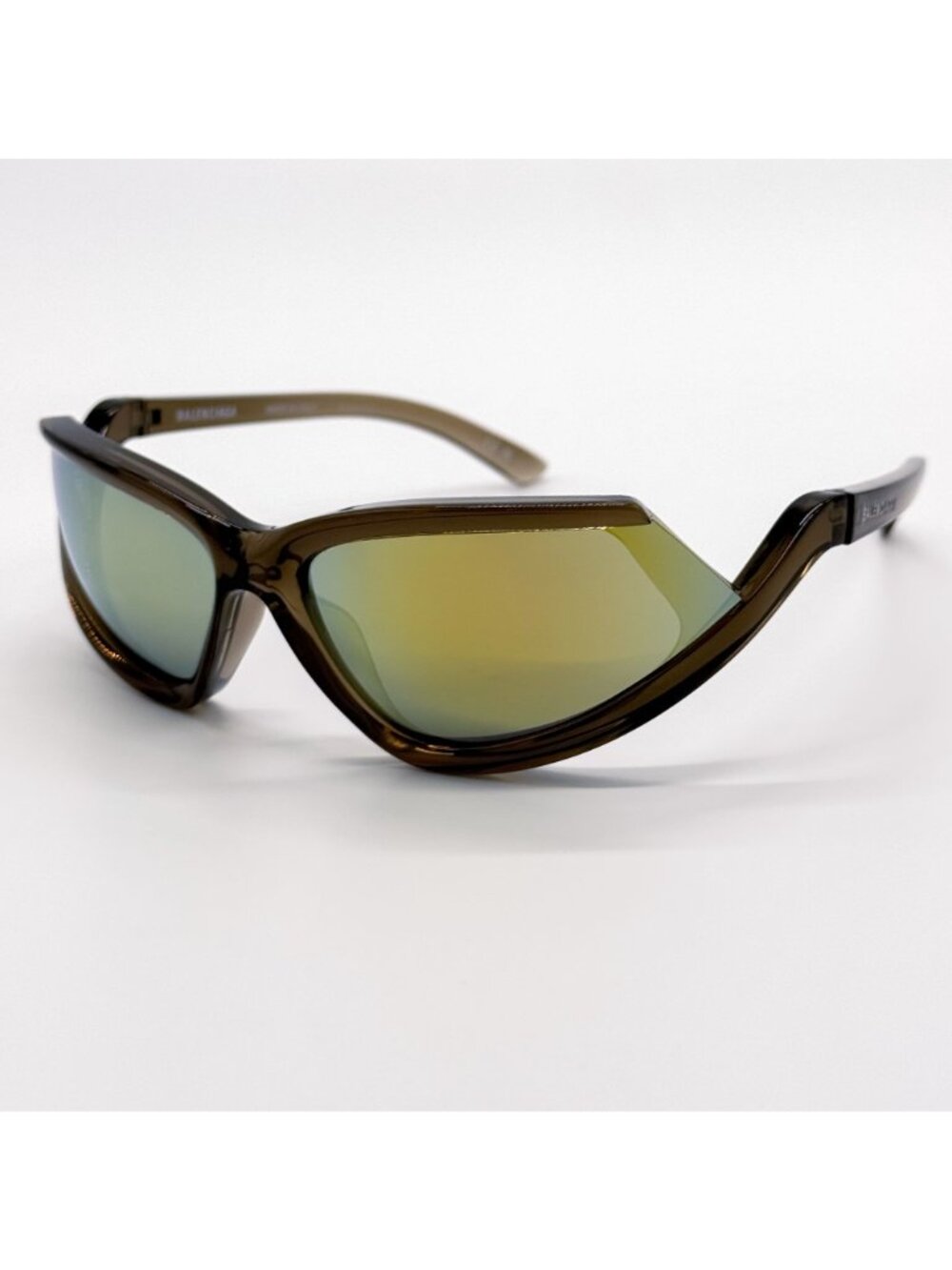 NEW BALENCIAGA BB0289S 003 SUNGLASSES BROWN GEOMETRIC UNISEX EYEWEAR BALENCIAGA - Picture 2 of 9